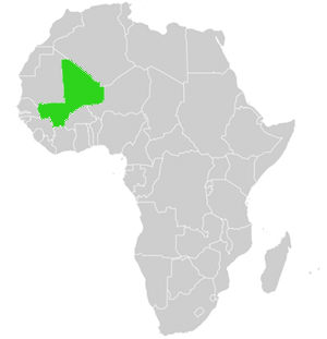 Lage Afrika Mali